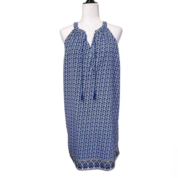 🆕 Fleur Bleue Printed Tassel Dress - Picture 1 of 11